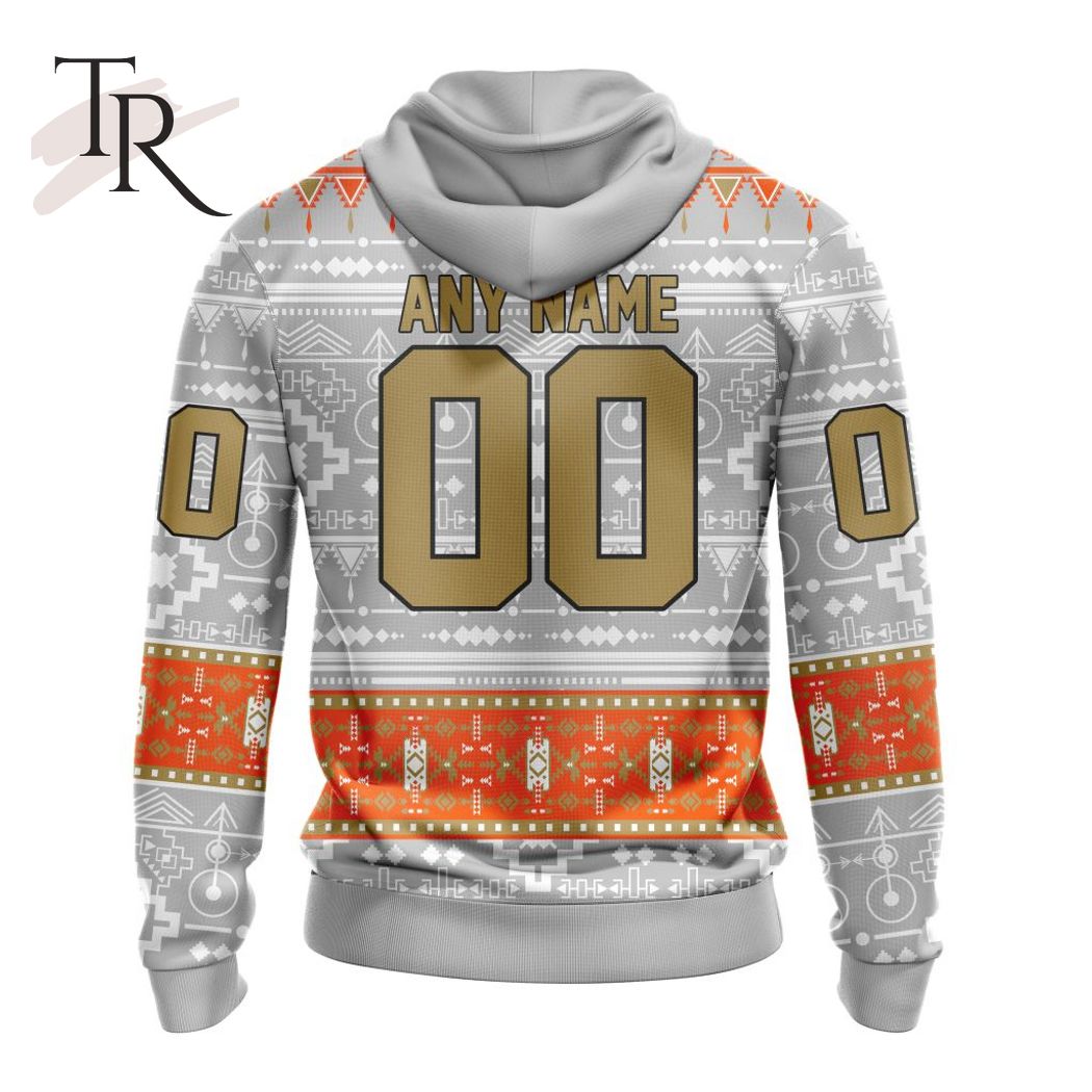 New 2025 NEW] ized NHL Anaheim Ducks Special Native Design Custom Hoodie - Image 3